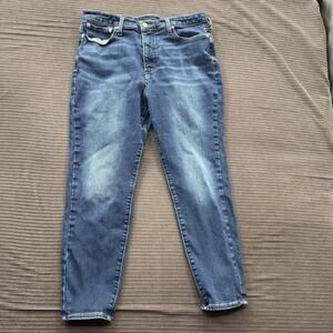 Lucky Brand Jeans Womens 14 (Size 32) Blue High Rise Skinny Curvy Stretch Denim